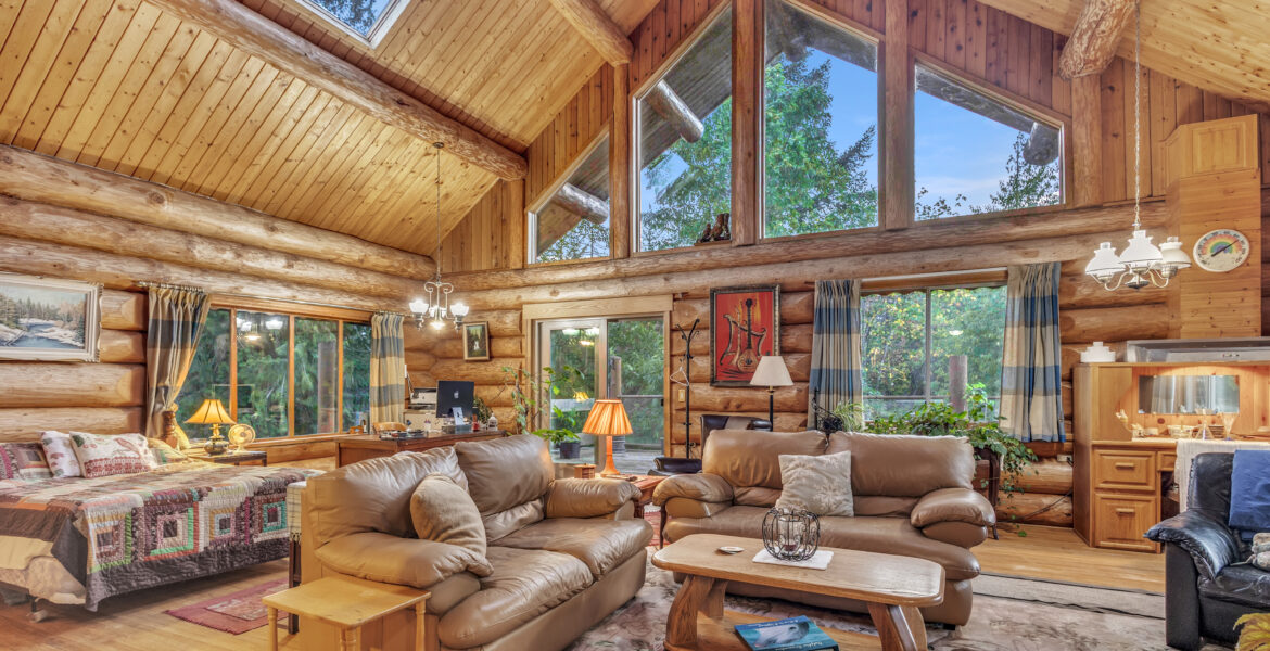 log home interior