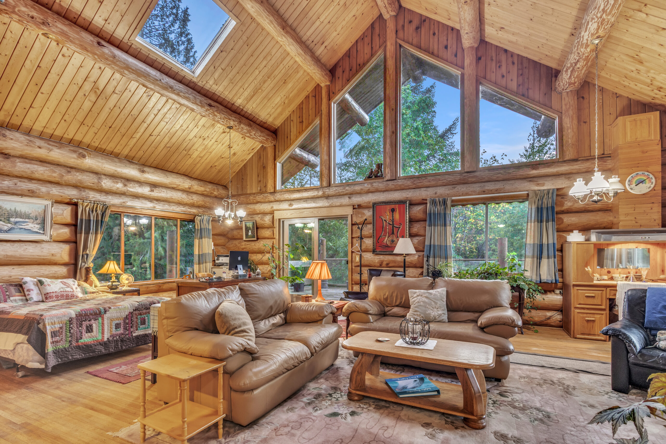 log home interior