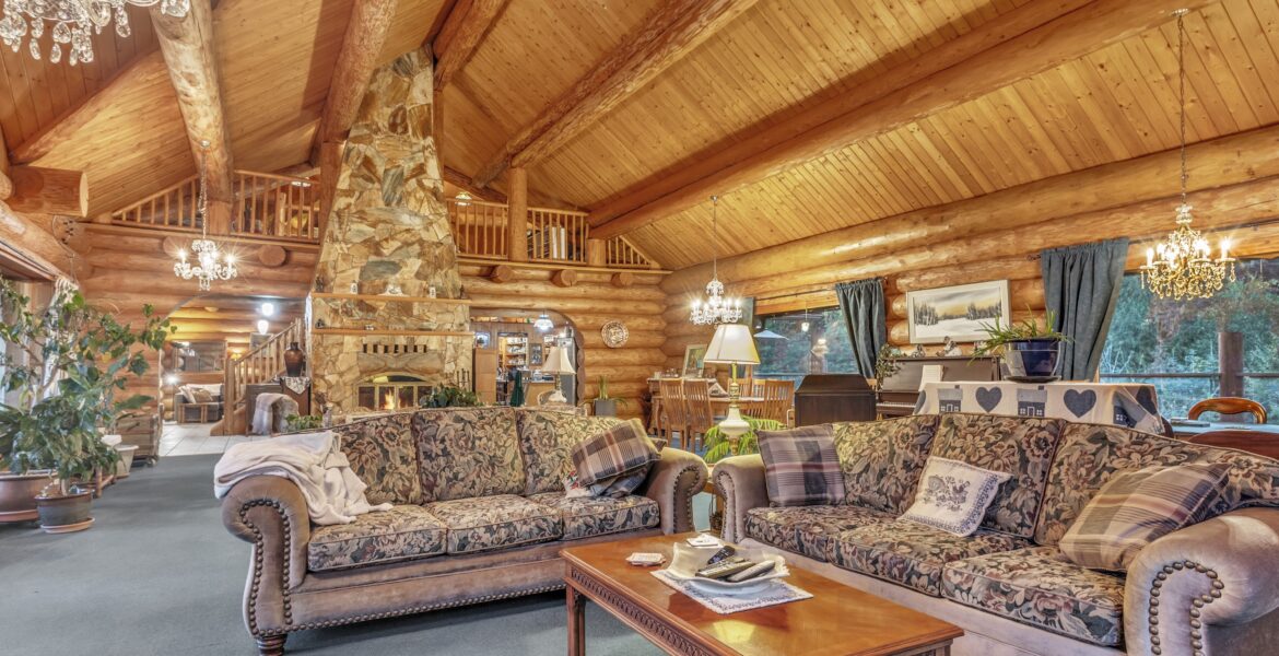 log home interior